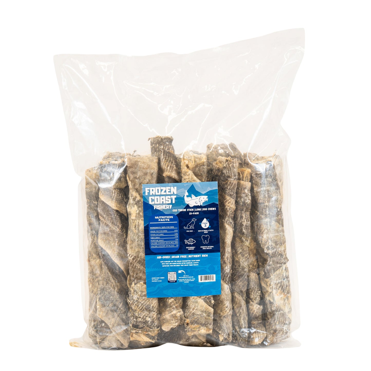 Cod Throw Stick Long-Dog Chews