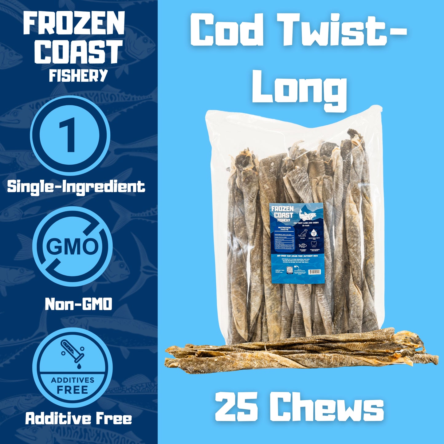 Cod Twist Long-Dog Chews
