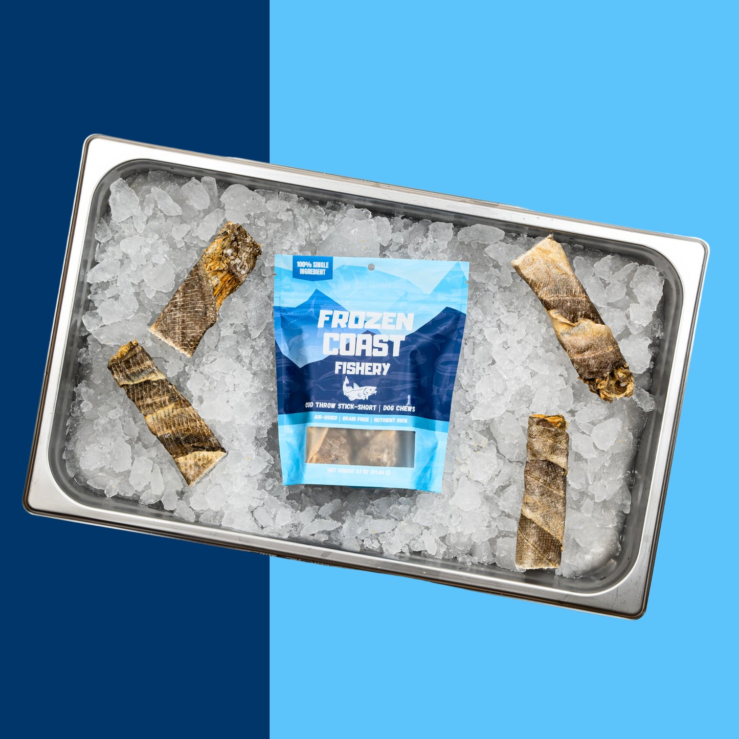 Cod Throw Stick Short-Dog Chews