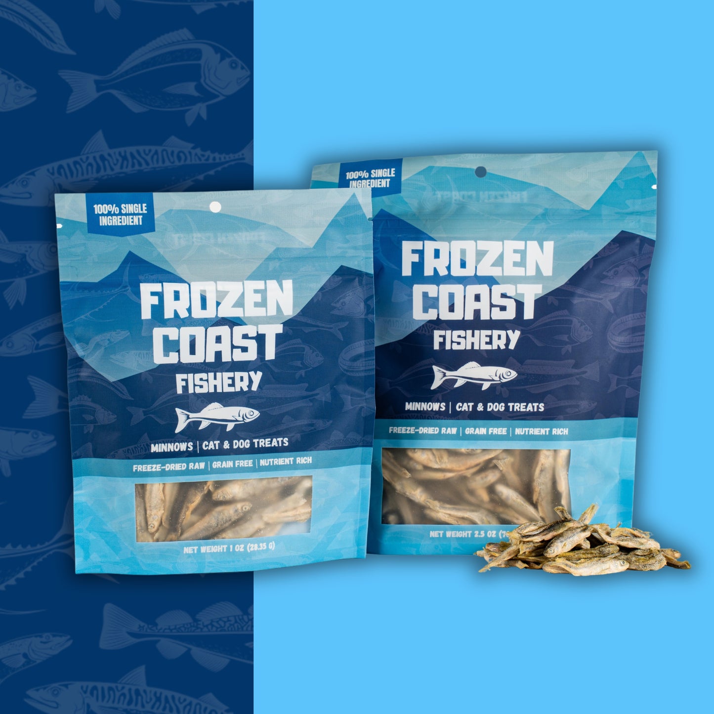 Wild-Caught Minnow Treats-1 oz
