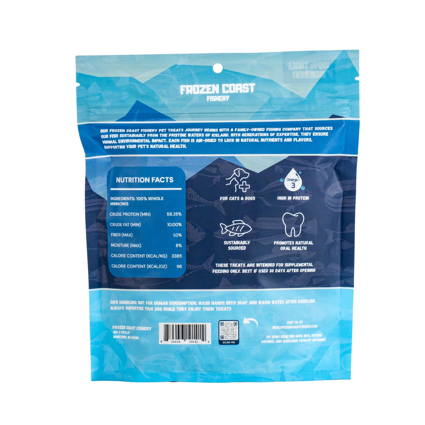 Wild-Caught Minnow Treats-2.5 oz