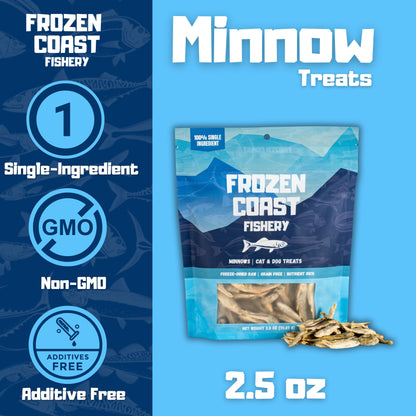 Wild-Caught Minnow Treats-2.5 oz