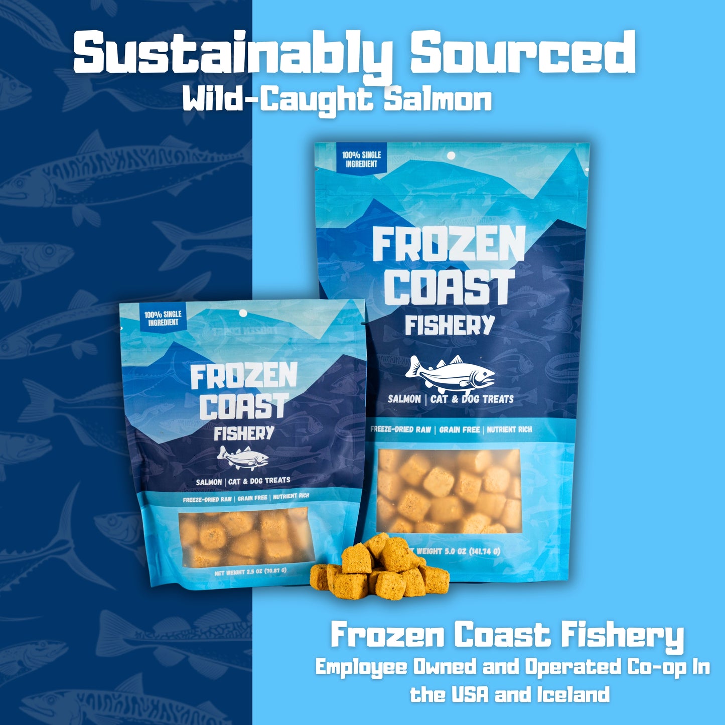 Wild-Caught Salmon Treats- 5 oz