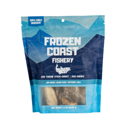Cod Throw Stick Short-Dog Chews